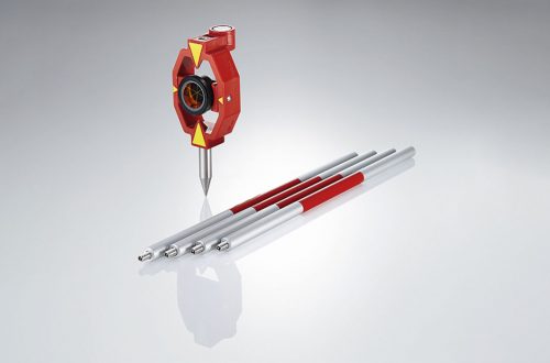 Imagen Miniprisma Leica GMP111 con bastón de 4 tramos