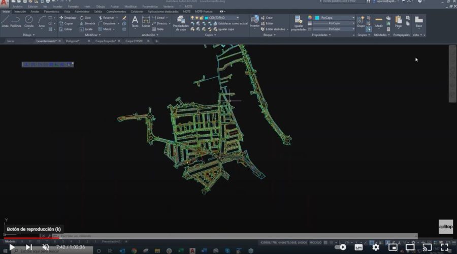 Video TCP MDT V8 Standard. Software de topografía