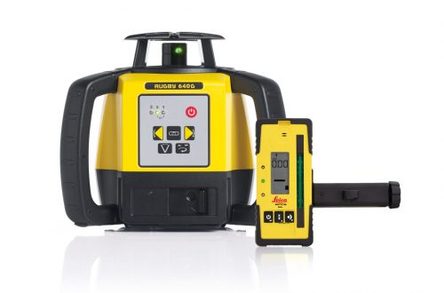 Imagen Nivel láser Leica Rugby 640 con receptor Rod Eye