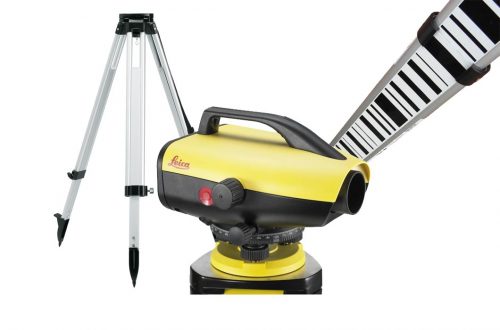 Imagen Pack Nivel digital con mira telescópica y trípode de aluminio precisión 0.7 mm