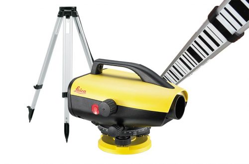 Imagen Pack Nivel digital con mira telescópica y trípode de aluminio precisión 2 mm