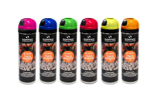 Imagen Spray de señalización para obra fluorescente Soppec Track Marker