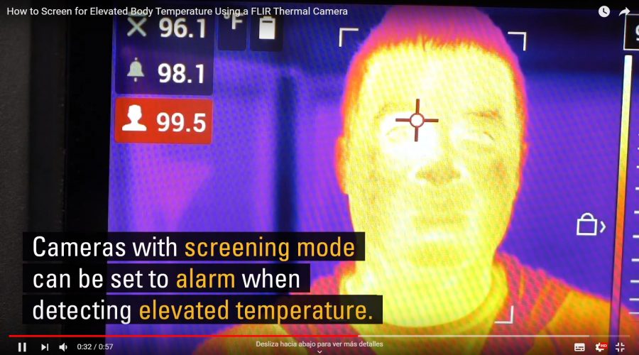 Cámaras termográficas para detección de fiebre