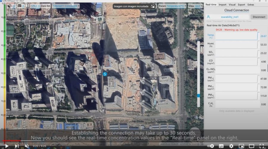 Video Sniffer4D Mapper: software para detección de gases