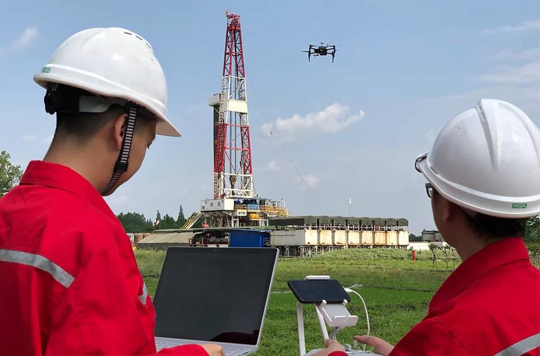 Detetor de fugas em poços de gás baseado em drones